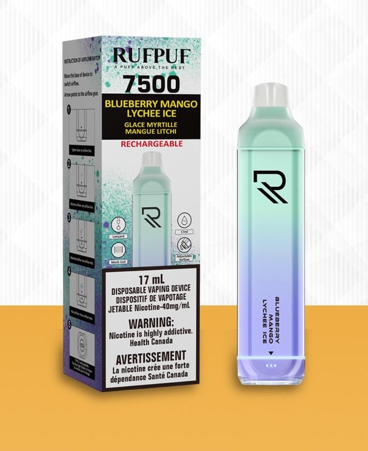 RUFPUF DISPOSABLE 7500 PUFF (40mg)