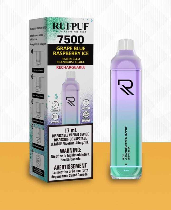 RUFPUF DISPOSABLE 7500 PUFF (40mg)